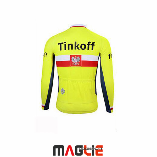 Maglia Tinkoff Manica Lunga 2017 Giallo